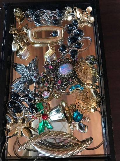 jewelry box with costume jewelry
