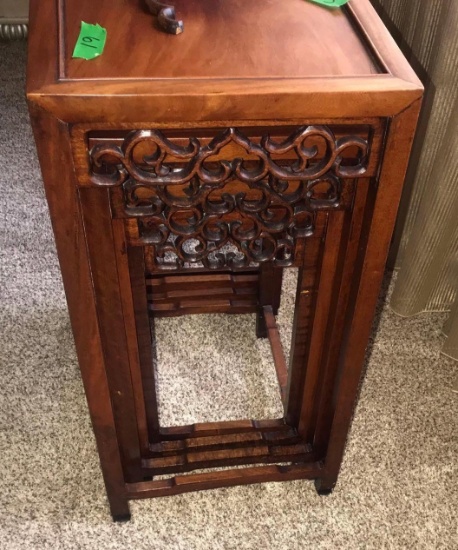 Antique Chinese hardwood nesting tables-master bed
