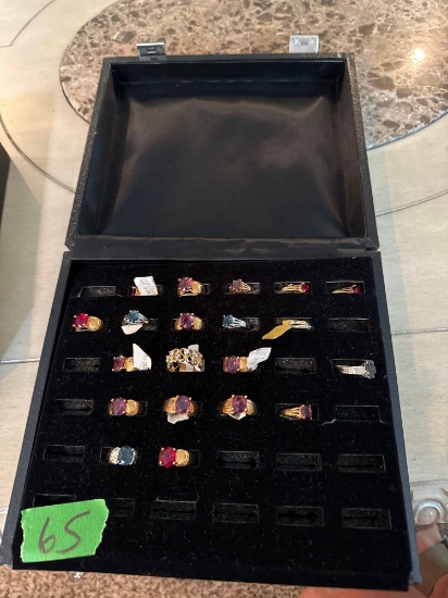 costume jewelry rings lot - master bedroom