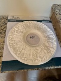 round ceiling tile - bathroom