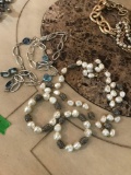 2- necklaces-2- bracelets-earrings