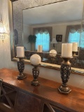 3- decorative candles - living room