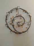 25 in round wall candle holder