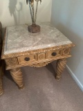 matching Ashley marble top and tables