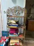 27x65 in shelf with beach towels - pool room