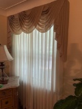 3 sets of sheer curtains in living room