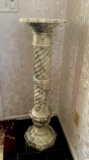 39 in solid marble pedestal