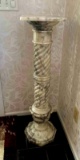 39 in solid marble pedestal