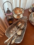 silver plated serving dishes - dining room