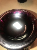 8 inch carnival glass vase-dining room