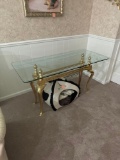 Glass top entry table - living room