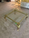 glass top coffee table living room