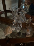 10 in glass elephant fish and turtle - living room