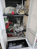Contents of cabinet Christmas decorations - g1