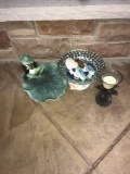 Frog pad/candle/crystal dish-pool room