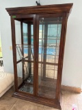 43x78 china cabinet with glass shelves - pool room
