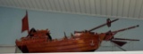 Large wooden ship - pool room