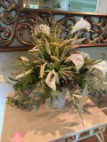 artificial flower arrangements candles - master bedroom