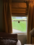 Custom Made 84 in drapes 4 panels and 2 Roman shades - master bedroom
