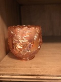 Carnival glass vase