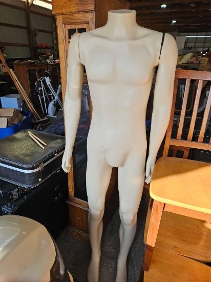 Sixty five inch tall male mannequin body