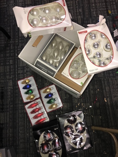9- boxes assorted Christmas ornaments