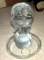 Vikings glass angel with bottom plate 7 1/2 inch high PICKUP IN MAUMEE