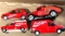 4- Solido Coca-Cola trucks/car 1/43 scale made in france