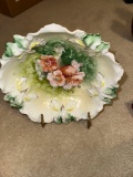RS Prussia porcelain bowl 10 inch with stand PICKUP IN MAUMEE