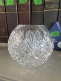 6in Crystal Cut Glass Globe Vase