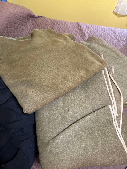 2- vintage wool blankets