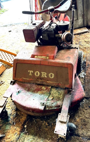 vintage Toro, three wheel rider