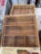 2- bamboo expandable utensil trays