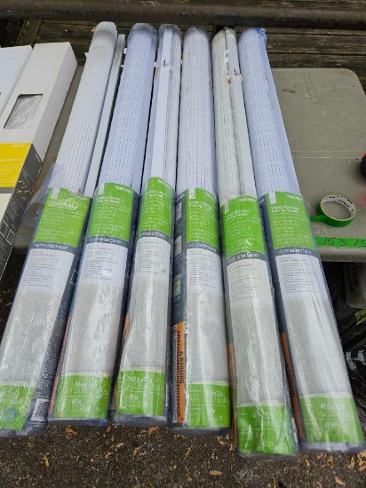 Six Indoor outdoor roll up shades times