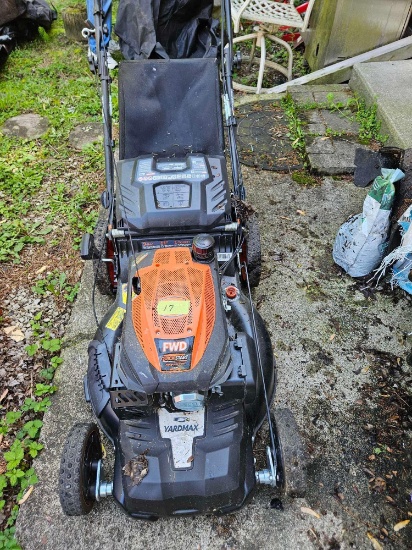 yardmax push more with bagger