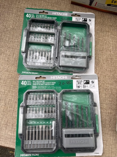 2- Hitachi Drill and Drive set bits New