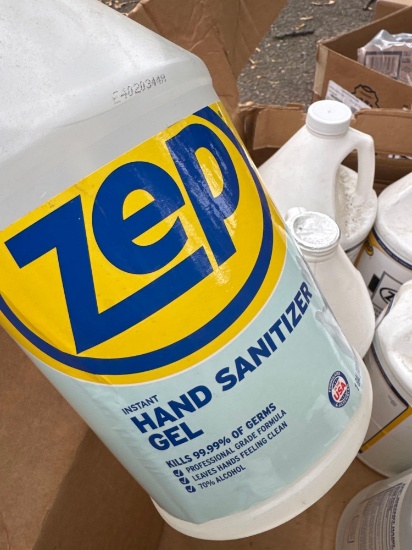 Box of ZEP hand Sanitizer