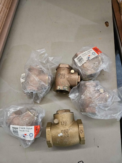 6 brass check valves