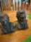 2- metal Lincoln head banks
