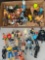 assorted vintage action figures and accessories