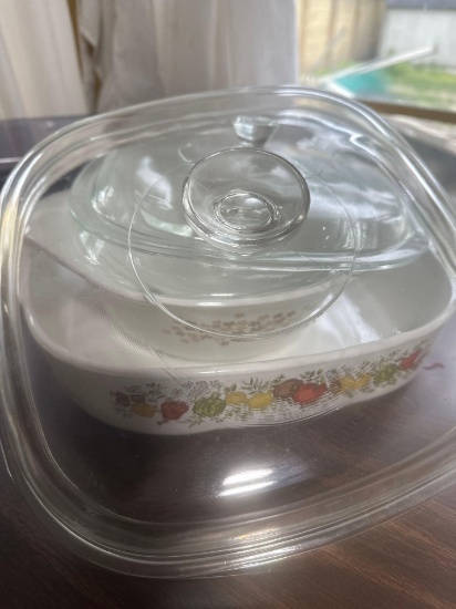 Pyrex & Corning ware bowls with lids
