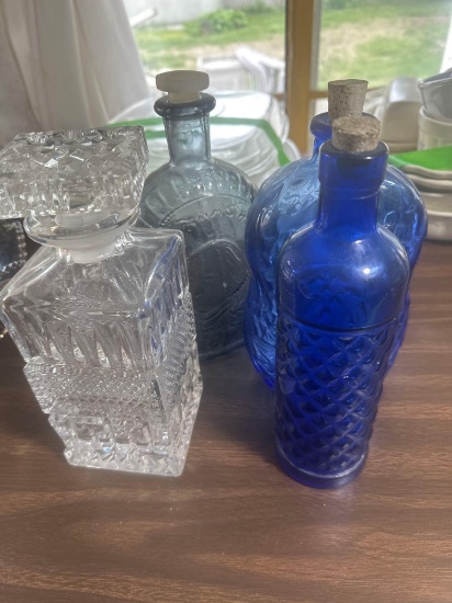 decanter & bottles
