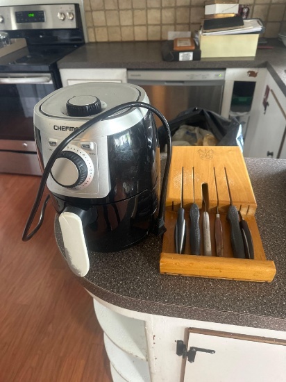 knife set/ chefman