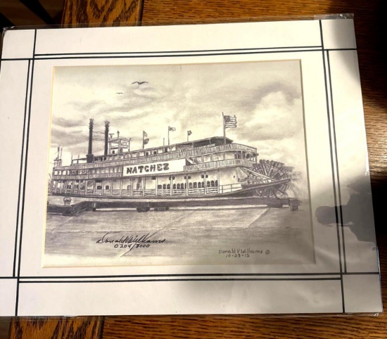 signed & numbered picture