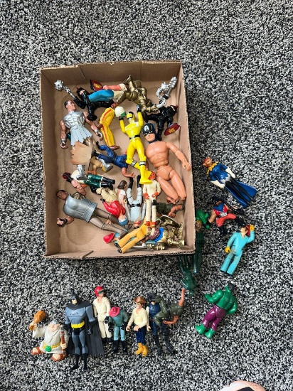 assorted action figures