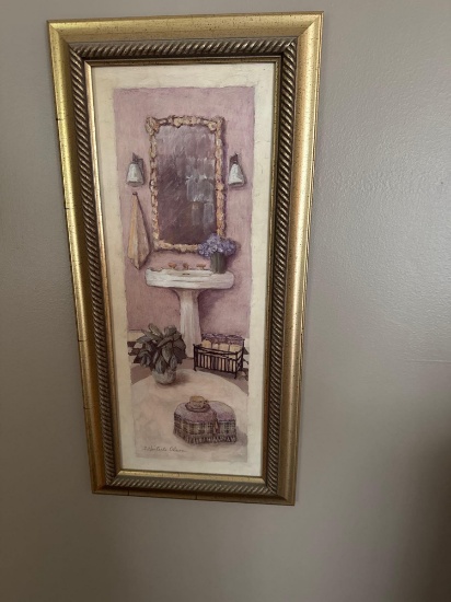 11x23 in Framed Signed Picture C. Winterle Olson