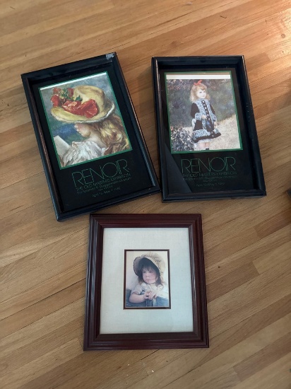 3- little Girl Pictures Framed FR
