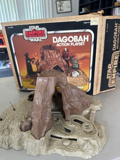 vintage Star Wars Dagobah action playset incomplete