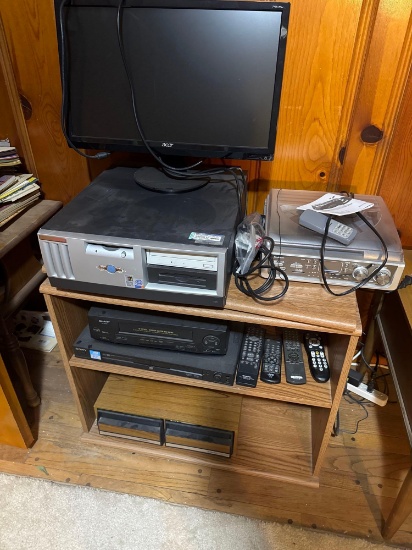 Entertainment center with monitor recorder player and more does NOT COMPUTER HARD DRIVE B2