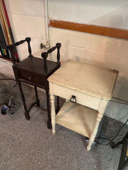 2- small side Tables Basement